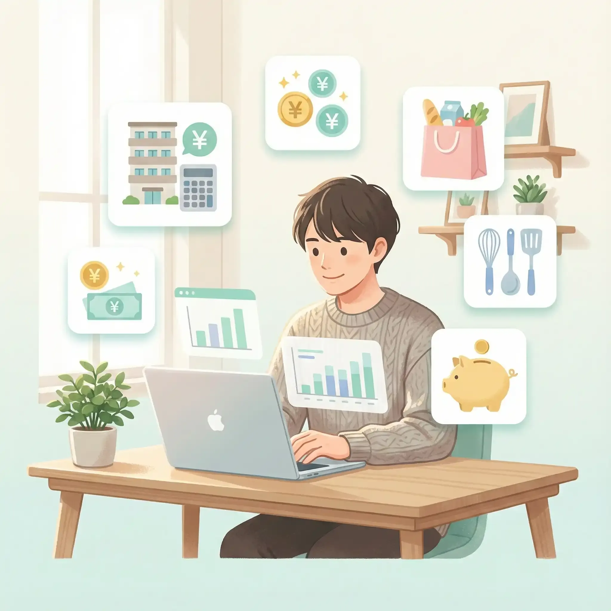 一人暮らし費用シミュレーションツール